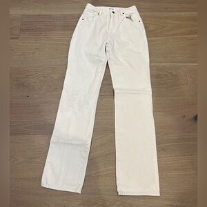 ROLLA'S Women's high rise Straight Leg Cream Jeans size 26